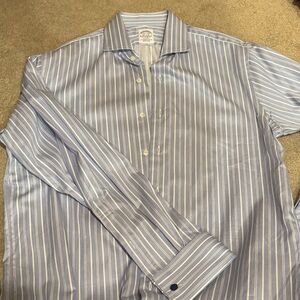 Brooks Brothers Classic Fit Shirt Blue And White Stripes